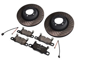 REAR Brake Pad And Brake Disc Package. Porsche 992.2 Carrera 2 3.0ltr - 992612601A, 992615602A