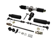 Kit de restauration de crémaillère de direction. Porsche 911 65-89 avec embouts de biellette de direction turbo pour véhicules à conduite à gauche. - 93034703101, 90134721004, 91434701006, 91134721102