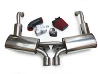 Auspuffpaket + Plenum 82 mm Drosselklappengehäuse + Induktionskit Porsche Boxster 987 / Cayman - SSXPO120, 87182, 99760511601, 3603109871