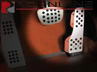 Rennline Aluminium 2 Piece Pedal Set  Rubber Grip. Porsche 911/912/930/964/993 TIPTRONIC - P70.60.53, P706053