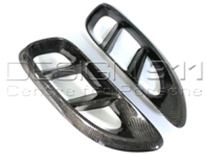 Zijluchtkanalen carbon. Porsche 718 Boxster