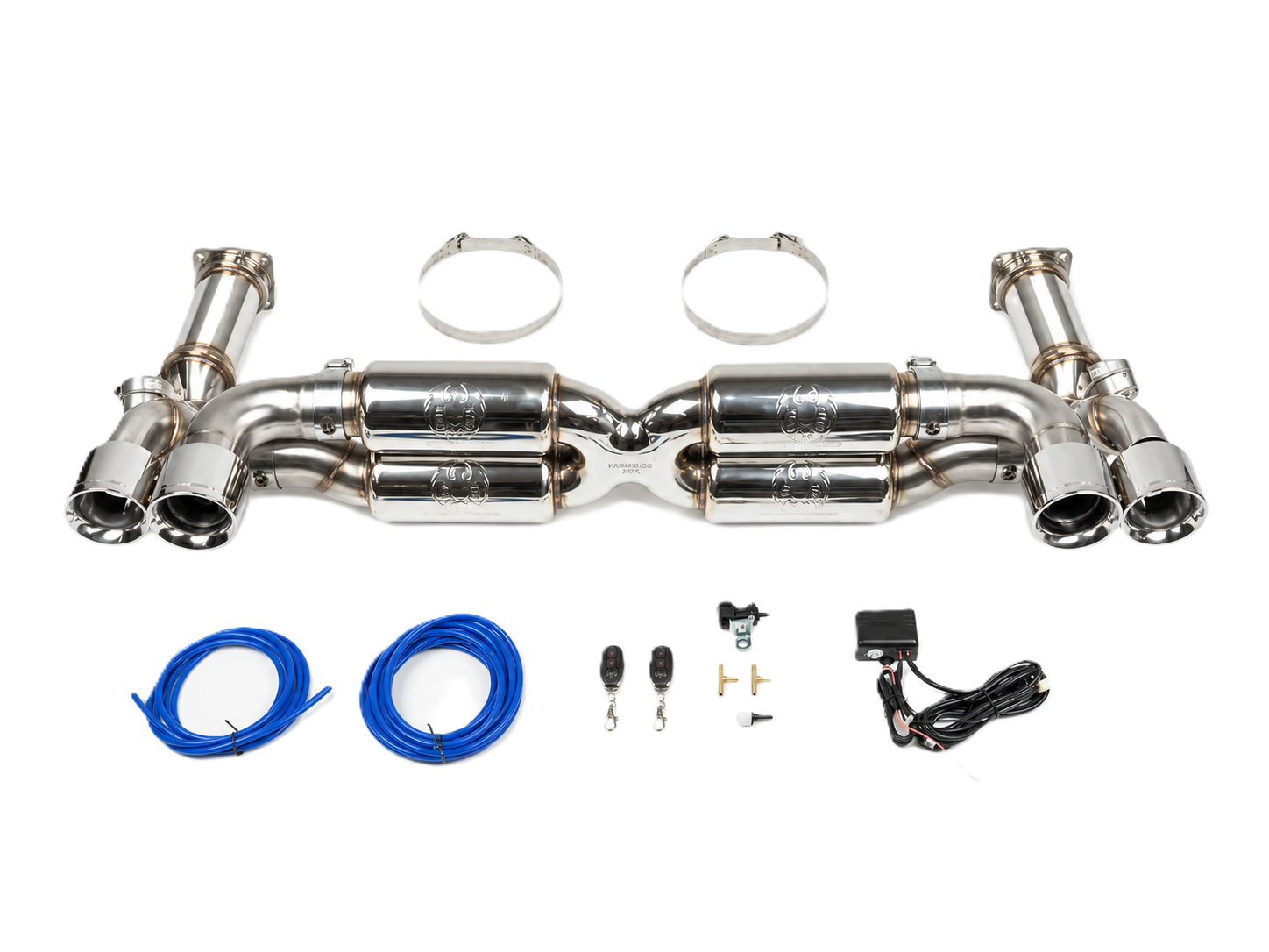 Fabspeed RACE Valved Supersport X-Pipe Exhaust System. Porsche 997.2 Turbo / Turbo S (2010-2012) - 99711102730, 99711102731, 99711102732 - FS.POR.9972T.SSRXVP, FS.POR.9972T.SSRXVB