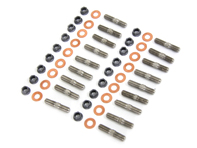Titan-Auspuffkopf-Stehbolzensatz. Porsche 996TT/ 997TT/ GT3 / GT2 - 90037813100, 90037822709, 99907507400, 90037822701, 99907353501, 99907507400, 99907353501, 99907507400