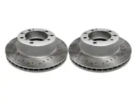 Brake Disc Rotor Front, Crossdrilled (PAIR). Porsche 964 C2 / C4 - 96435104102, 96435104106 - 964 351 041 06 rd