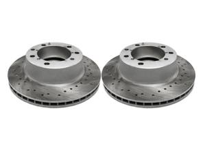 Brake Disc Rotor Front, Crossdrilled (PAIR). Porsche 964 C2 / C4 - 96435104102, 96435104106 - 964 351 041 06 rd