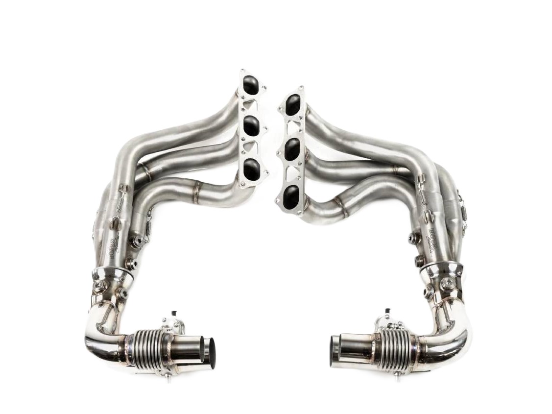 Fabspeed Long Tube Competition Race Header System. Porsche 991.2 GT3 / GT3 RS (2017+) - 9P1251215B, 9P1251216B - FS.POR.9912GT3.LTRHS