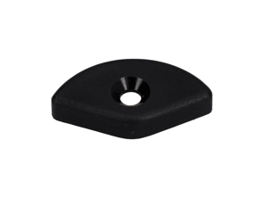 Cabriolet roof corner piece, Black. Porsche 911 1986-89 / 964 - 9115614550170B, 9115614560170B