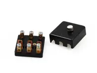 Porte-fusibles en céramique tripolaire avec couvercle. Porsche 911 1965-1969 - 90161208503 - ELE11.1.112