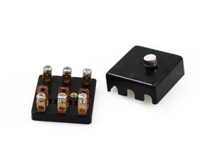 带盖陶瓷三极保险丝架。保时捷911（1965-69） - 90161208503 - ELE11.1.112