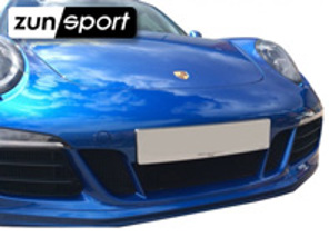 Ensemble de grilles en acier inoxydable pour pare-chocs avant ZunSport. Porsche 991 GTS (avec capteurs de stationnement) - ZPR60615, ZPR60615B, ZPR60615, ZPR60615B