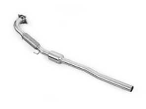 DesignTek Sezione anteriore di scarico sportiva in acciaio inossidabile per VW GOLF GTI MK5 2.0L TURBO