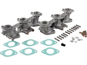 PMO induction inlet manifold set for 40mm carburettors. Porsche 911 / 911T / 911E / 911S - PM-O901-0, PM-O902-0