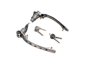 Set maniglie portiere cromate. Porsche 911 1965-67 - 90153106120 - 1687101110