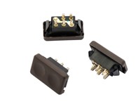 棕色电动车窗开关套件。保时捷 924 / 944 - 47795962289S, 477958622  89S