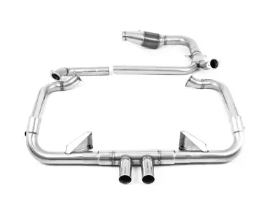 Milltek Full Sports Exhaust System With Burnt Titanium Trims. Porsche 718 Boxster GTS / Cayman GTS - 982251052E, 982251051D, 982251051K - SSXPO142