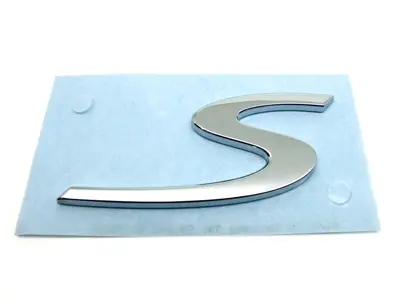 S - Stemma sul cofano posteriore, CROMATO. Porche 991 - 99155924301