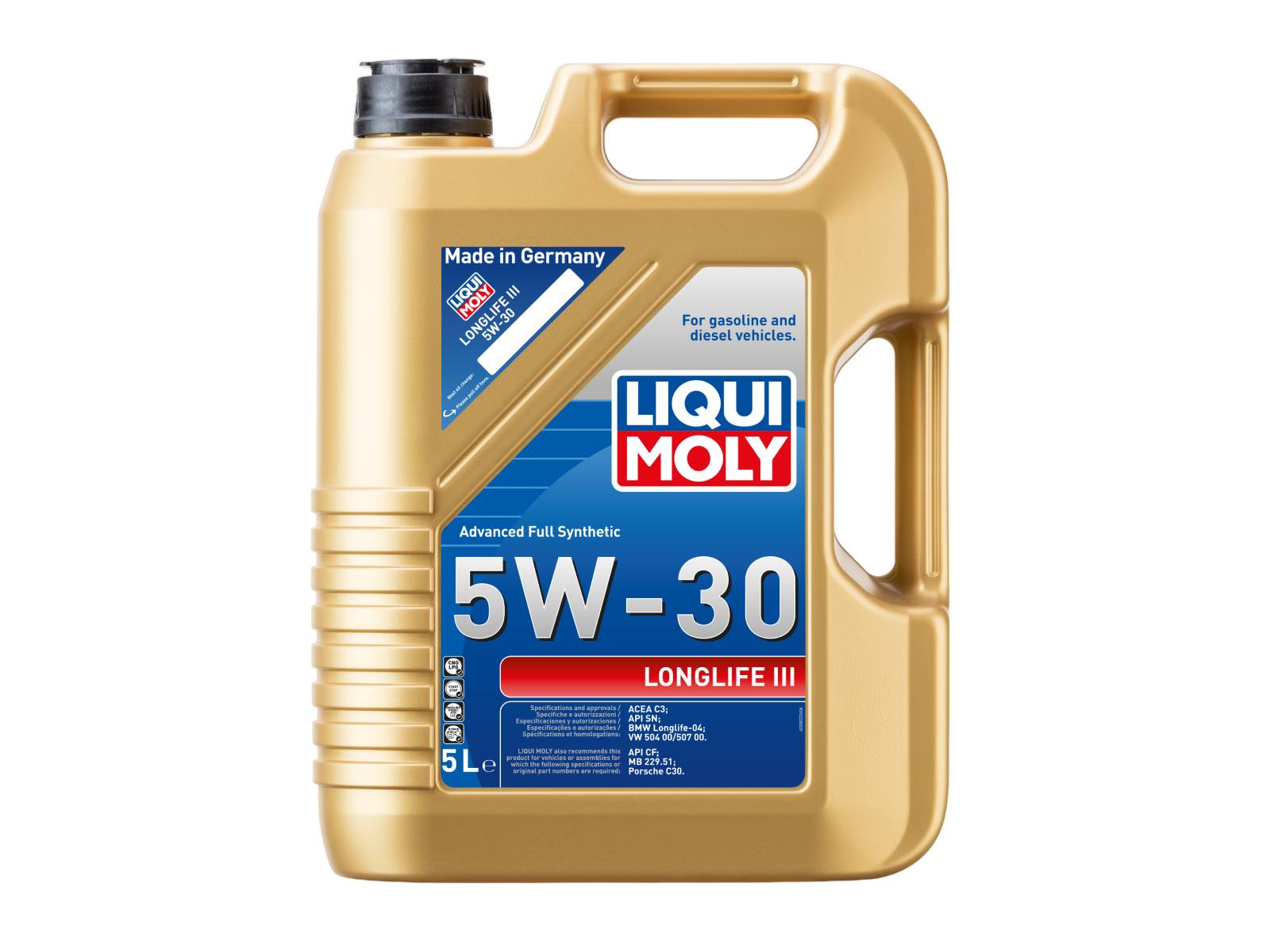 LIQUI MOLY Longlife III 5W-30 Motoröl - 1 Liter / 5 Liter - 20820, 20822