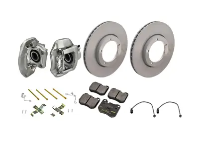 Remklauw, schijf en remblokkenset voor. Porsche 944 / 944S 1984-89 - 94435142900, 94435143000, 477405083A, 477405083D, 91135104120, 94435195102, 94435195103, 94435195104, 477698155, 92835194200, 92835195100