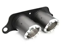 Pot d'échappement DesignTek en fibre de carbone avec embout en aluminium pour Porsche 991 GT3 - 99111125391, 99111125392, 99111125393