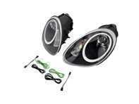 Scheinwerferprojektor XENON + AURORA LICHT. Porsche 987 05-08 SCHWARZE LINSE LHD - 987631012