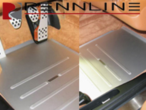 Set di tappetini da pista Rennline. Lato guidatore e passeggero. Porsche 996 / 986 Boxster - TM0708