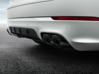 Sports exhaust tail pipes, in Black. Porsche 9YA Cayenne E-Hybrid - 9Y0044200E