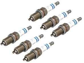 Spark plugs (PACK OF 6). Porsche 958 Cayenne 3.0L V6 Hybrid / 970 Panamera 3.0L Hybrid - 95817022190, 0242245576 - 0242245576