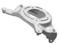 Shock absorber bracket. Porsche 95B Macan - 95B412383, 95B412384