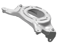 Shock absorber bracket. Porsche 95B Macan - 95B412383, 95B412384