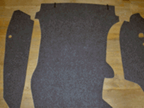 Juego de alfombras para maletero. Porsche 912 1965-68