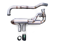 Silencieux arrière d'échappement sport sans clapets Porsche 718 Boxster et Cayman - P0.013.C01, 982251051K, 982251051D, 982251052E