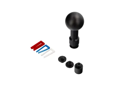 Pomello cambio in alluminio ricavato dal pieno. Porsche 911 1989 - presente / 986 / 987 / 981 / 718 / 944 / 968 / 928