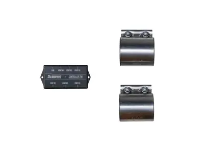 Kit de montage d'échappement pour Porsche Panamera 976 (V8) : ligne d'échappement en titane à enfiler. - P-MF1051