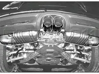 Système d'échappement sport PSE inc tuyaux d'échappement. Porsche 981 Boxster / 981C Cayman - 98104420004, 98104420002