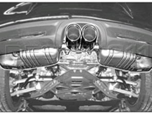 Impianto di scarico sportivo PSE con terminali di scarico. Porsche 981 Boxster / 981C Cayman - 98104420004, 98104420002