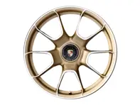 Centre lock Turbo S Exclusive Design front alloy wheel in Aurum High Gloss finish 21' 12J ET70 - 992601025AFOP9