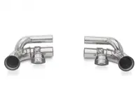 Sportuitlaat zijdemper rechte pijp met kleppen Porsche 997 GT3 en GT3 RS