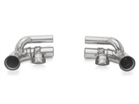 Sports exhaust side silencer straight pipe with valves Porsche 997 GT3 and GT3 RS