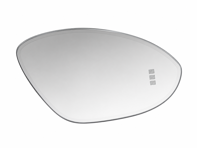 Door mirror glass (Convex), Right for LHD. Porsche 9YA Cayenne 2018>> / 95C Macan-e 2024>> - 9Y1857522P