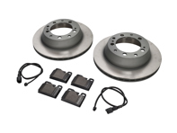 后刹车片和刹车盘套件 保时捷 928 1978 Sebro - 94435204102, 94435204105, 92835295102, 94435295102, 92861231300, 92861231303