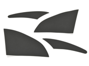 Set di 4 pellicole protettive anti-pietrisco, NERE. Porsche 964 - PCG55932515