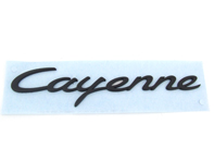 Insignia trasera CAYENNE, negra. Porsche 958 Cayena - 95855967502