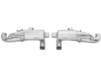 全套赛车排气系统。保时捷 992 GT3