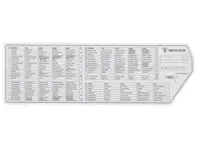 Sicherung und Relais der Komponentenkarte. Porsche 911 Turbo (1987-88) - 93061224302