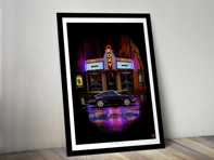 Bad Boys 保时捷 911 964 Turbo 海报（黑色边框）