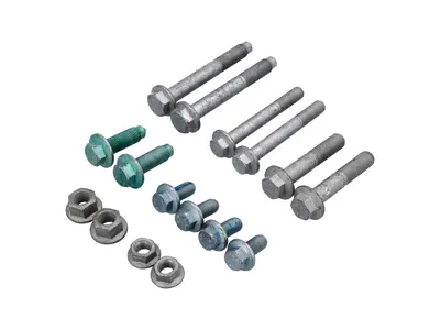 Dadi e bulloni per braccio di controllo 'Coffin Arm' e bracci trasversali ANTERIORE Porsche 996 - 90037816501, 99908444501, 90037832901, 90037814509, 90037813501, 90038001201, 90037821109, PAF103353