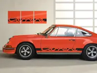 Décoration murale - Carrera Side Decor en orange. Édition limitée