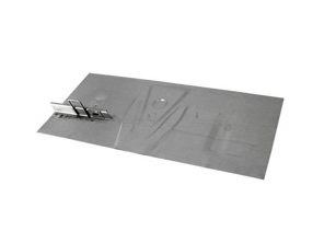 Accubodemgedeelte met beugel. Porsche 356B T6 / 356C - 64450103706 - PP102, P102