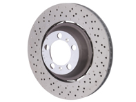 后制动盘转子，轻质钻孔凹盘，380x30mm。保时捷 991 GT3 - 99135240780, 99135240880 - PRL41587, PRR41687