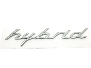 HYBRID - Chrome rear badge for Porsche 958 Cayenne MKIII - 95855967510, 958559675100C1